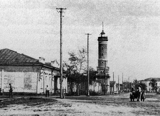 Омск. Пожарная каланча. Начало 20 века