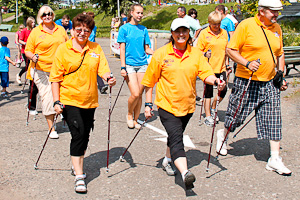 Новая дорожка для бега и спортивной хотьбы в Советском парке Омска