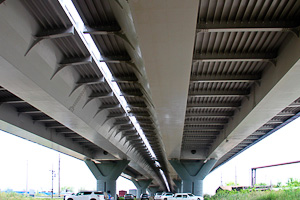 Развязка на улице 21-й Амурской в Омске