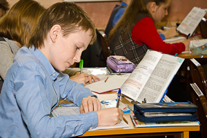 За школьной партой