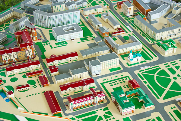 设计鄂木斯克中部的模型