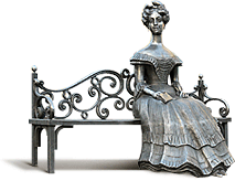 Омск. Скульптура &laquo;Любочка&raquo;