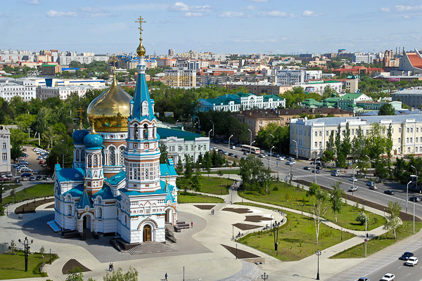 Соборная площадь Омска