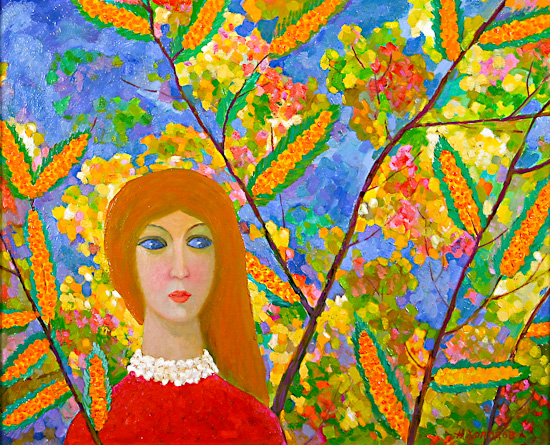 Николай Холодов (р. 1936). Созрела облепиха. 1994. Холст, масло; 58&times;69,5 см