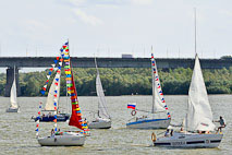 Омск. Регата на реке Иртыш