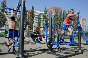 Построены спортивные площадки