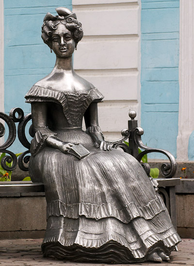 Liuba. Sculpture is devoted to the wife of Western Siberia Governor-General Gustav Christophe von Gasford. Sculptor S.&nbsp;Noryshev, design by I.&nbsp;Vakhitov