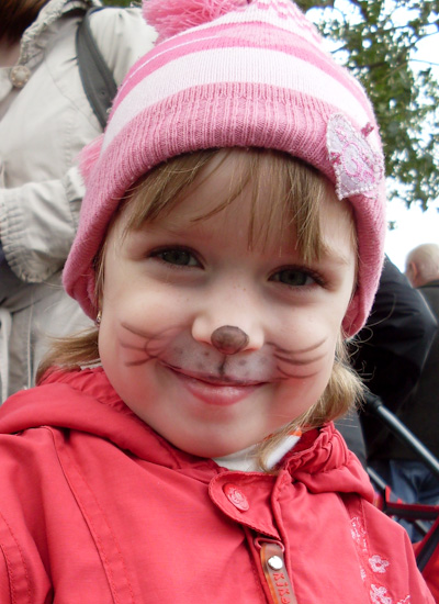 Little girl at the feast
