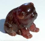 Dog. Russia. St.&nbsp;Petersburg. K.&nbsp;Faberge Company. End of the 19th century&nbsp;— beginning of the 20th century. Amber, carving