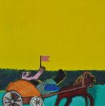 Андрей Титов (1966 г.р.). Легкая дорога. Серия «Сны Лукича». 1992. Холст, масло